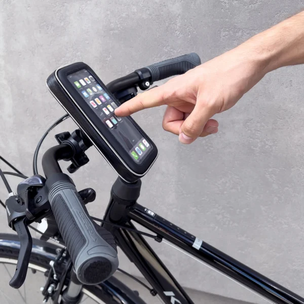 Wozinsky phone holder for bike, motorcycle, scooters black (WBHBK7)eng