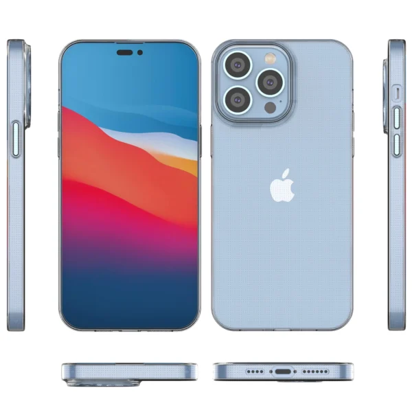Ultra Clear 0.5mm iPhone 14 Pro Max cover gel transparenteng