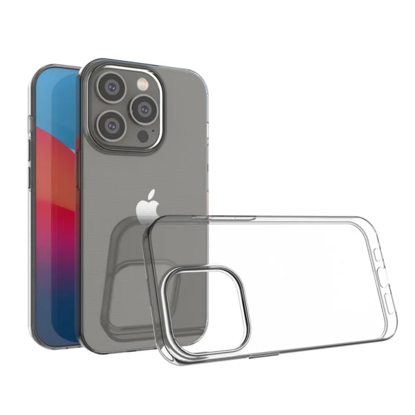 Ultra Clear 0.5mm iPhone 14 Pro cover gel transparenteng