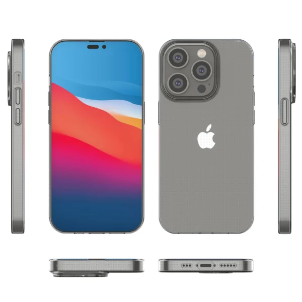 Ultra Clear 0.5mm iPhone 14 Pro cover gel transparenteng