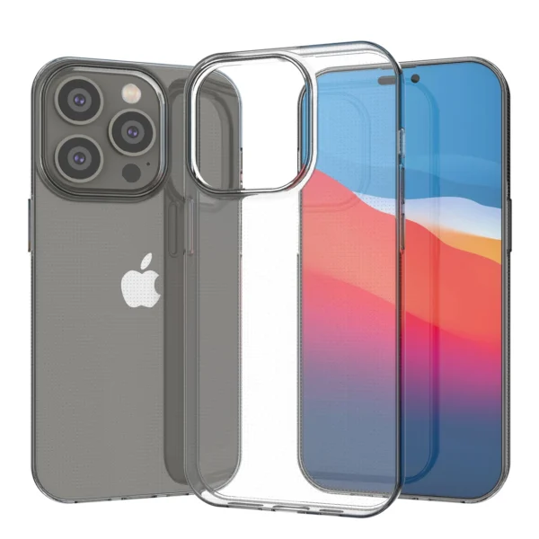 Ultra Clear 0.5mm iPhone 14 Pro cover gel transparenteng