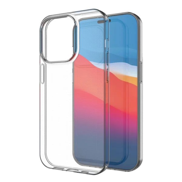 Ultra Clear 0.5mm iPhone 14 Pro cover gel transparenteng