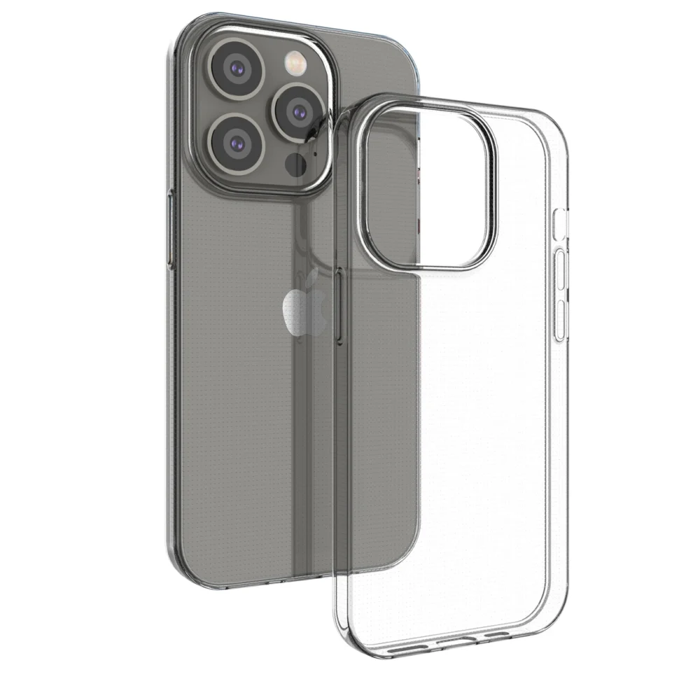 Ultra Clear 0.5mm iPhone 14 Pro cover gel transparenteng