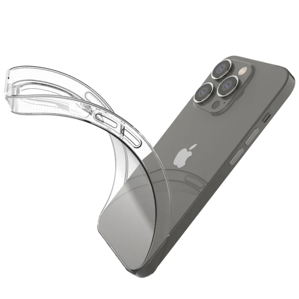 Ultra Clear 0.5mm iPhone 14 Pro cover gel transparenteng