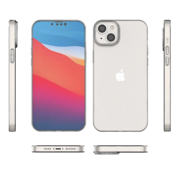 Gel case cover for Ultra Clear 0.5mm iPhone 14 Max transparenteng