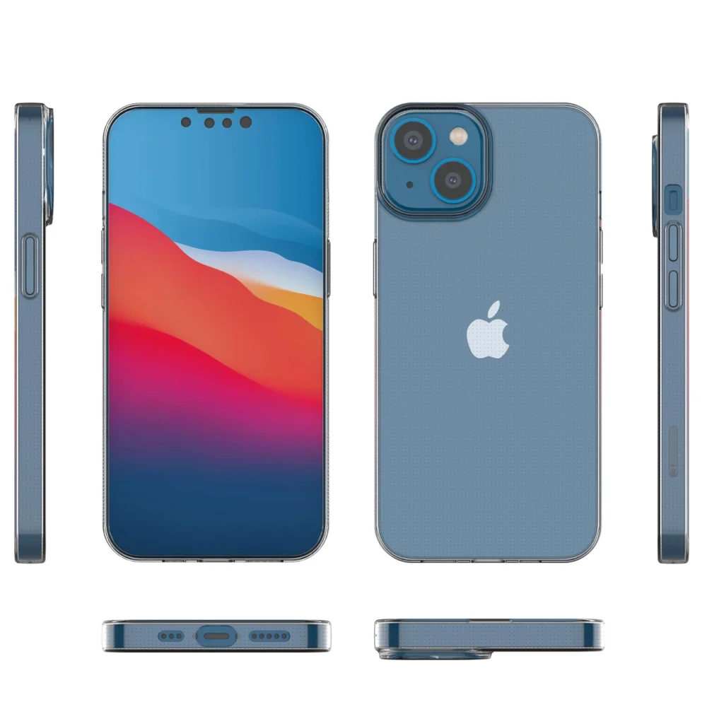 Gel case cover for Ultra Clear 0.5mm iPhone 14 transparenteng