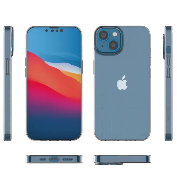 Gel case cover for Ultra Clear 0.5mm iPhone 14 transparenteng