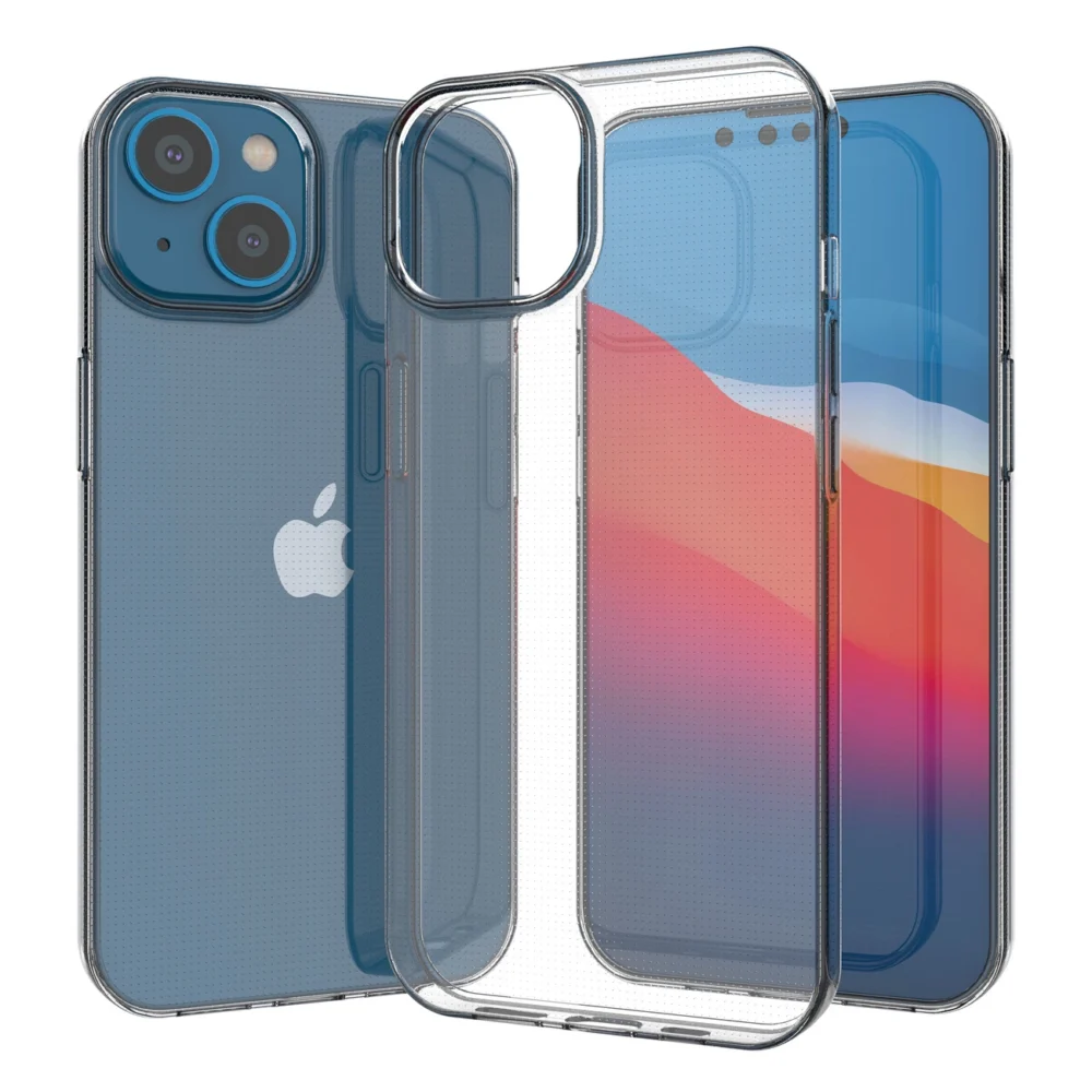 Gel case cover for Ultra Clear 0.5mm iPhone 14 transparenteng