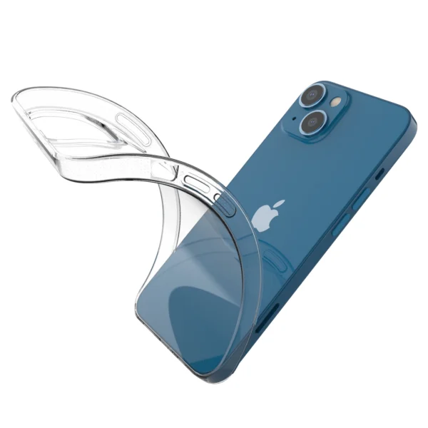 Gel case cover for Ultra Clear 0.5mm iPhone 14 transparenteng