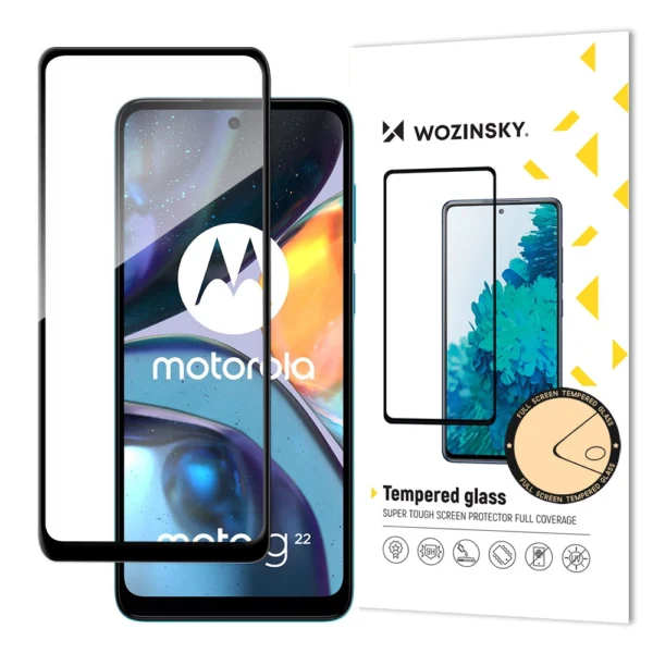 Wozinsky Full Glue Tempered Glass for Motorola Moto G22eng