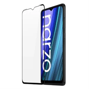 Dux Ducis 9D Tempered Glass 9H Full Screen Tempered Glass with Realme Narzo 50A frame black (case friendly)eng