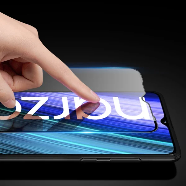 Dux Ducis 9D Tempered Glass 9H Full Screen Tempered Glass with Realme Narzo 50A frame black (case friendly)eng