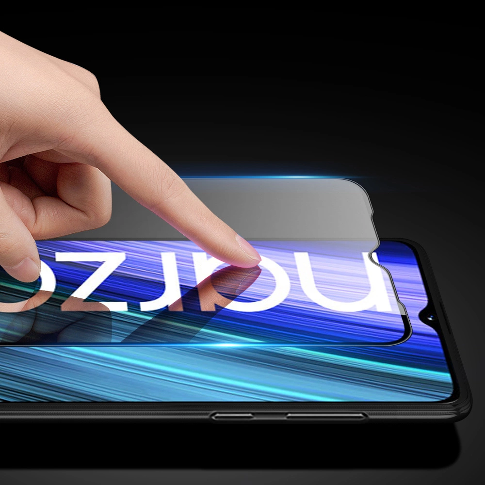 Dux Ducis 9D Tempered Glass 9H Full Screen Tempered Glass with Realme Narzo 50A frame black (case friendly)eng