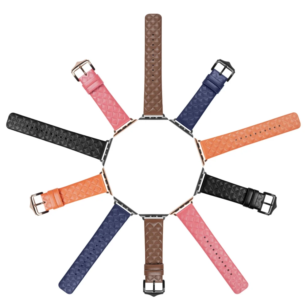 Dux Ducis Strap Leather Watch 7 Band 7/6/5/4/3/2 / SE (45/44 / 42mm) Wristband Bracelet Genuine Leather Bracelet Red (Enland Version)eng
