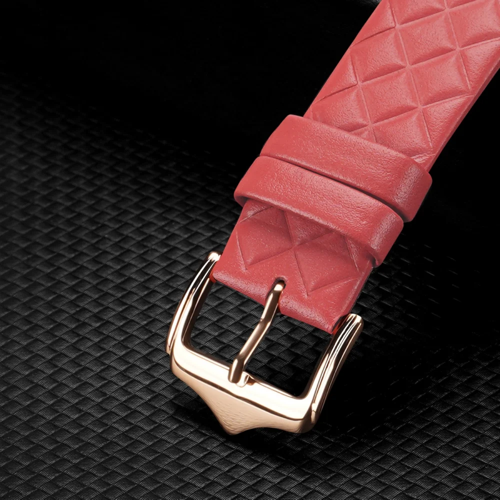 Dux Ducis Strap Leather Watch 7 Band 7/6/5/4/3/2 / SE (45/44 / 42mm) Wristband Bracelet Genuine Leather Bracelet Red (Enland Version)eng