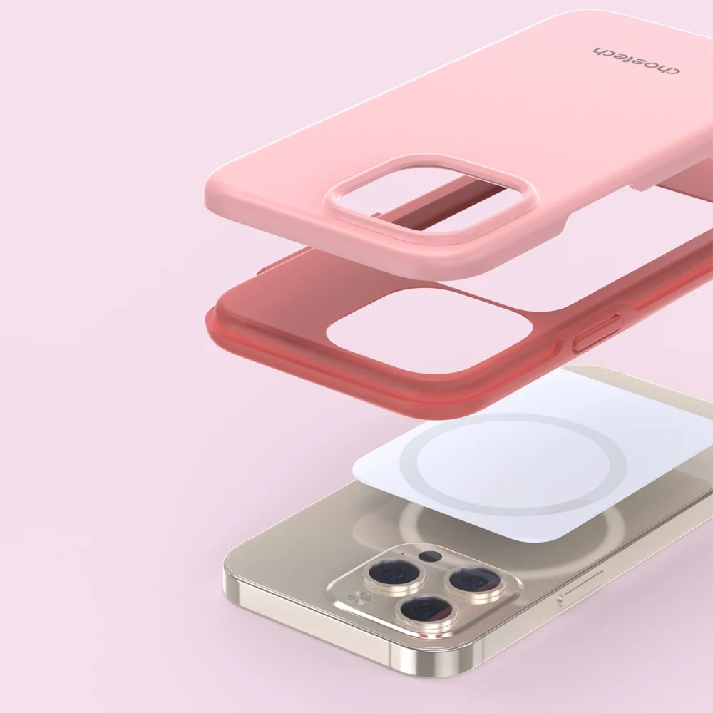 Choetech MFM Anti-drop case Made For MagSafe for iPhone 13 Pro pink (PC0113-MFM-PK)eng