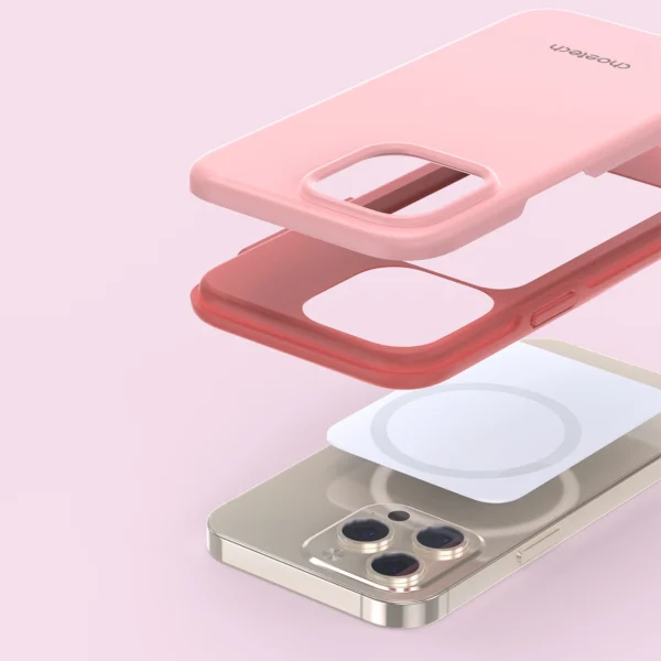 Choetech MFM Anti-drop case Made For MagSafe for iPhone 13 Pro pink (PC0113-MFM-PK)eng