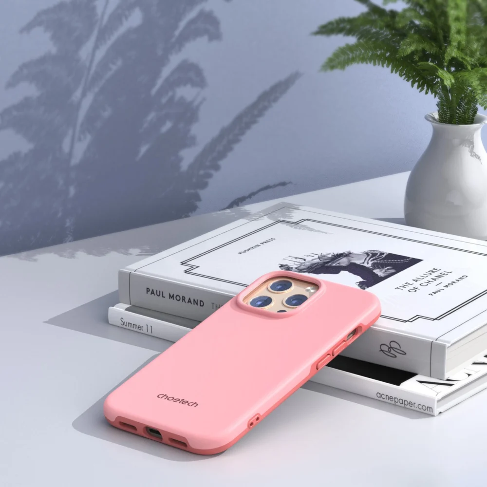 Choetech MFM Anti-drop case Made For MagSafe for iPhone 13 Pro pink (PC0113-MFM-PK)eng