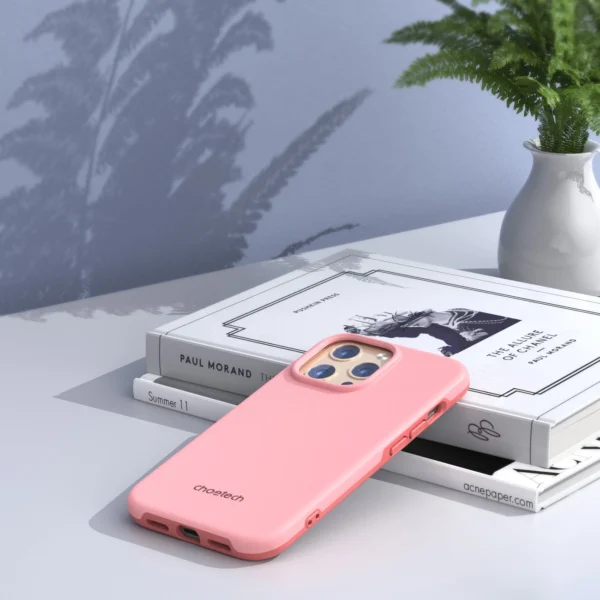 Choetech MFM Anti-drop case Made For MagSafe for iPhone 13 Pro pink (PC0113-MFM-PK)eng