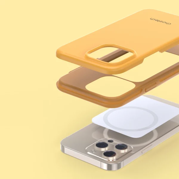 Choetech MFM Anti-drop case Made For MagSafe for iPhone 13 Pro orange (PC0113-MFM-YE)eng