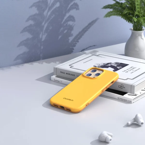 Choetech MFM Anti-drop case Made For MagSafe for iPhone 13 Pro orange (PC0113-MFM-YE)eng