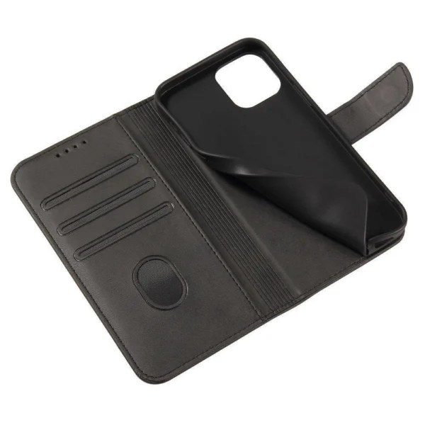 Magnet Case elegant case case cover with a flap and stand function OnePlus Ace blackeng