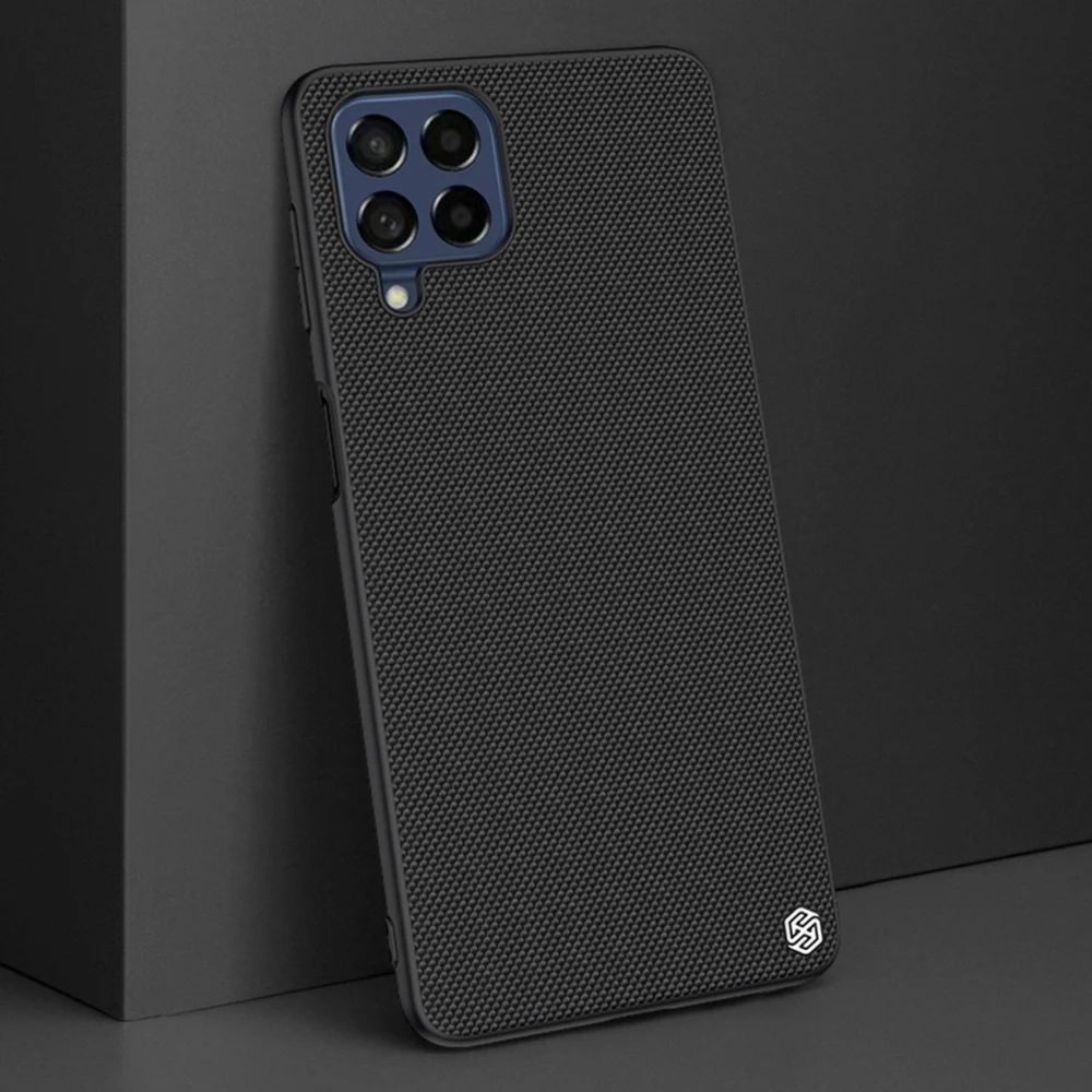 Nillkin Textured Case durable reinforced case with gel frame and nylon back for Samsung Galaxy M53 5G blackeng