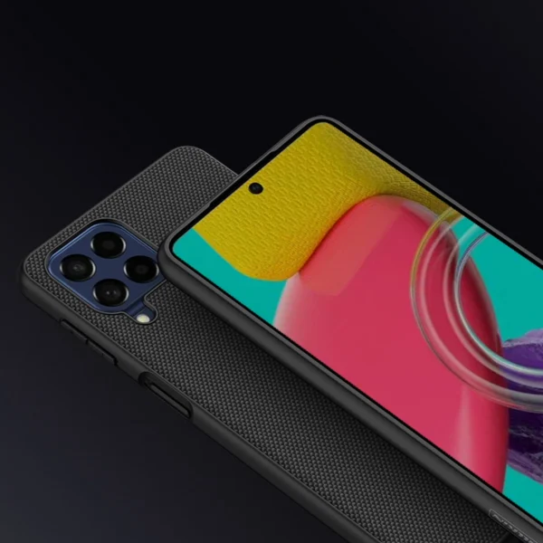 Nillkin Textured Case durable reinforced case with gel frame and nylon back for Samsung Galaxy M53 5G blackeng