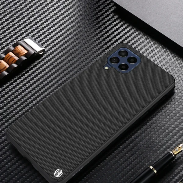 Nillkin Textured Case durable reinforced case with gel frame and nylon back for Samsung Galaxy M53 5G blackeng