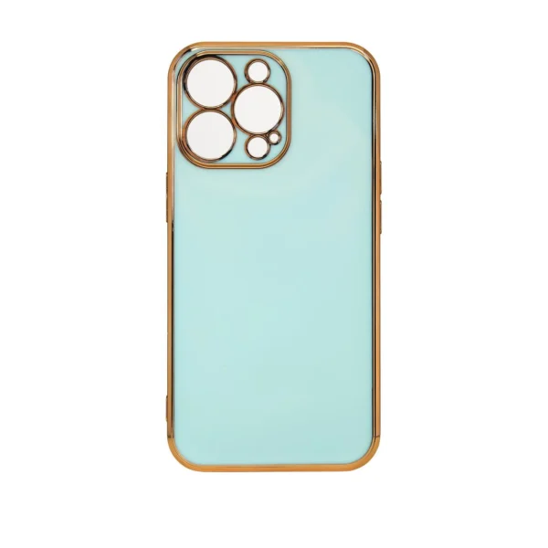 Lighting Color Case for Xiaomi Redmi Note 11 gel cover with gold frame minteng