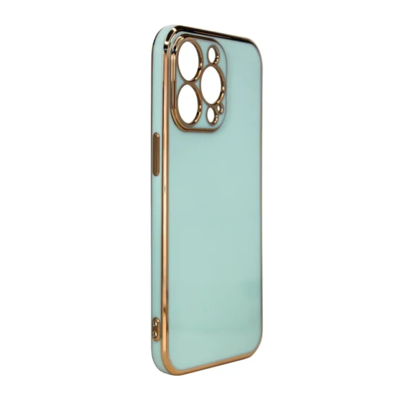 Lighting Color Case for Xiaomi Redmi Note 11 gel cover with gold frame minteng