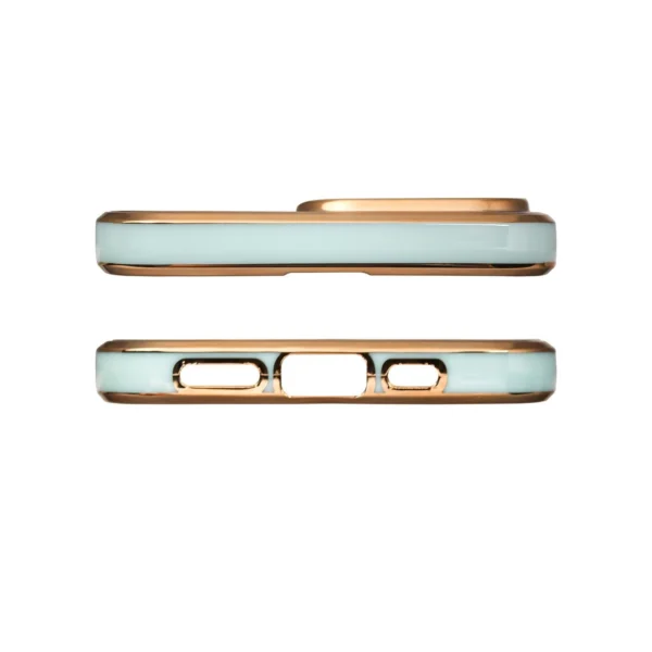 Lighting Color Case for Xiaomi Redmi Note 11 gel cover with gold frame minteng
