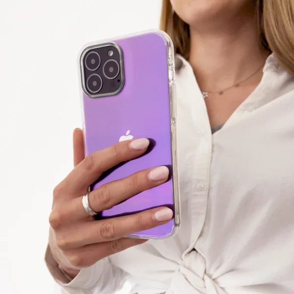 Aurora Case case for iPhone 13 gel neon cover purpleeng