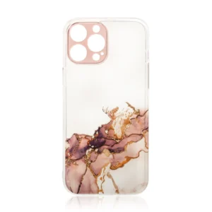 Marble Case for iPhone 13 Pro Max Gel Cover Marble Browneng