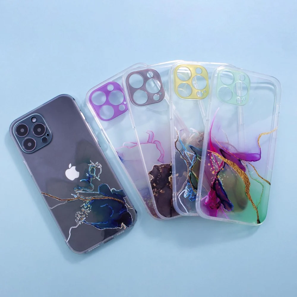 Marble Case for Xiaomi Redmi Note 11 Gel Cover Marble Blueeng
