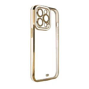 Fashion Case Case for Samsung Galaxy A13 5G Gold Frame Gel Cover Whiteeng