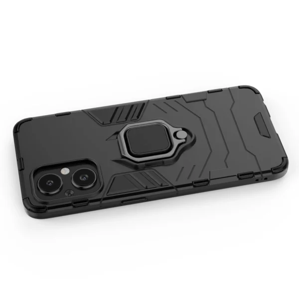 Ring Armor tough hybrid case cover + magnetic holder for OnePlus Nord N20 5G blackeng
