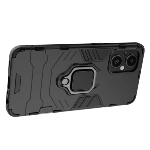 Ring Armor tough hybrid case cover + magnetic holder for OnePlus Nord N20 5G blackeng