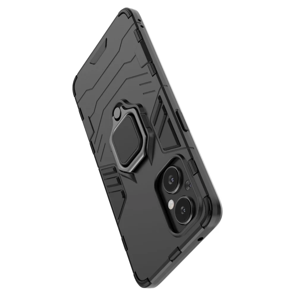 Ring Armor tough hybrid case cover + magnetic holder for OnePlus Nord N20 5G blackeng