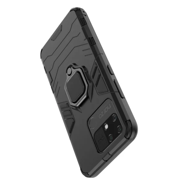 Ring Armor tough hybrid case cover + magnetic holder Realme Narzo 50A blackeng
