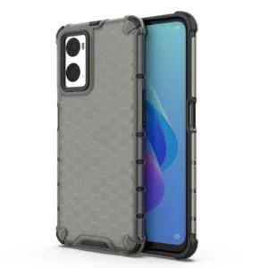 Honeycomb case armored cover with gel frame Oppo A76 / Oppo A36 / Realme 9i blackeng