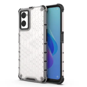 Honeycomb case armored cover with gel frame Oppo A76 / Oppo A36 / Realme 9i transparenteng