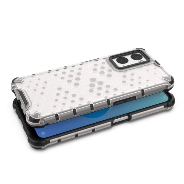 Honeycomb case armored cover with gel frame Oppo A76 / Oppo A36 / Realme 9i transparenteng