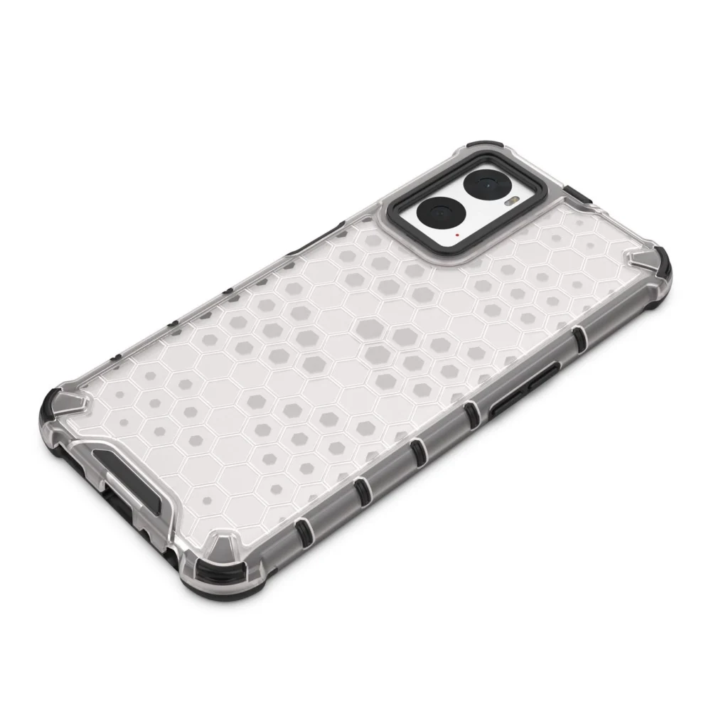 Honeycomb case armored cover with gel frame Oppo A76 / Oppo A36 / Realme 9i transparenteng
