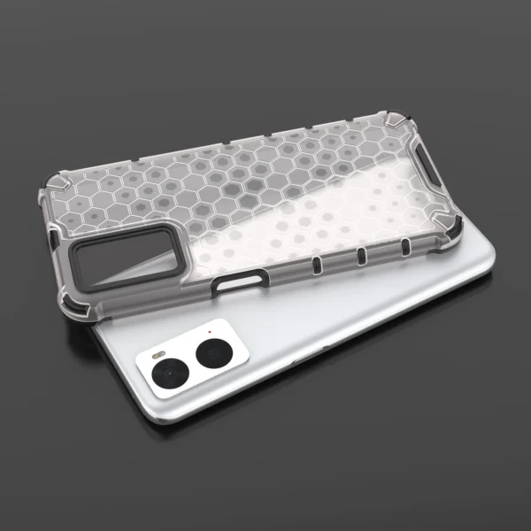Honeycomb case armored cover with gel frame Oppo A76 / Oppo A36 / Realme 9i transparenteng
