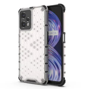 Honeycomb case armored cover with Realme 9 Pro gel frame transparenteng