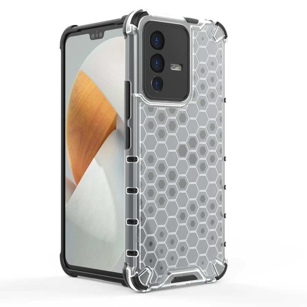 Honeycomb case armored cover with a gel frame Vivo V23 5G blackeng