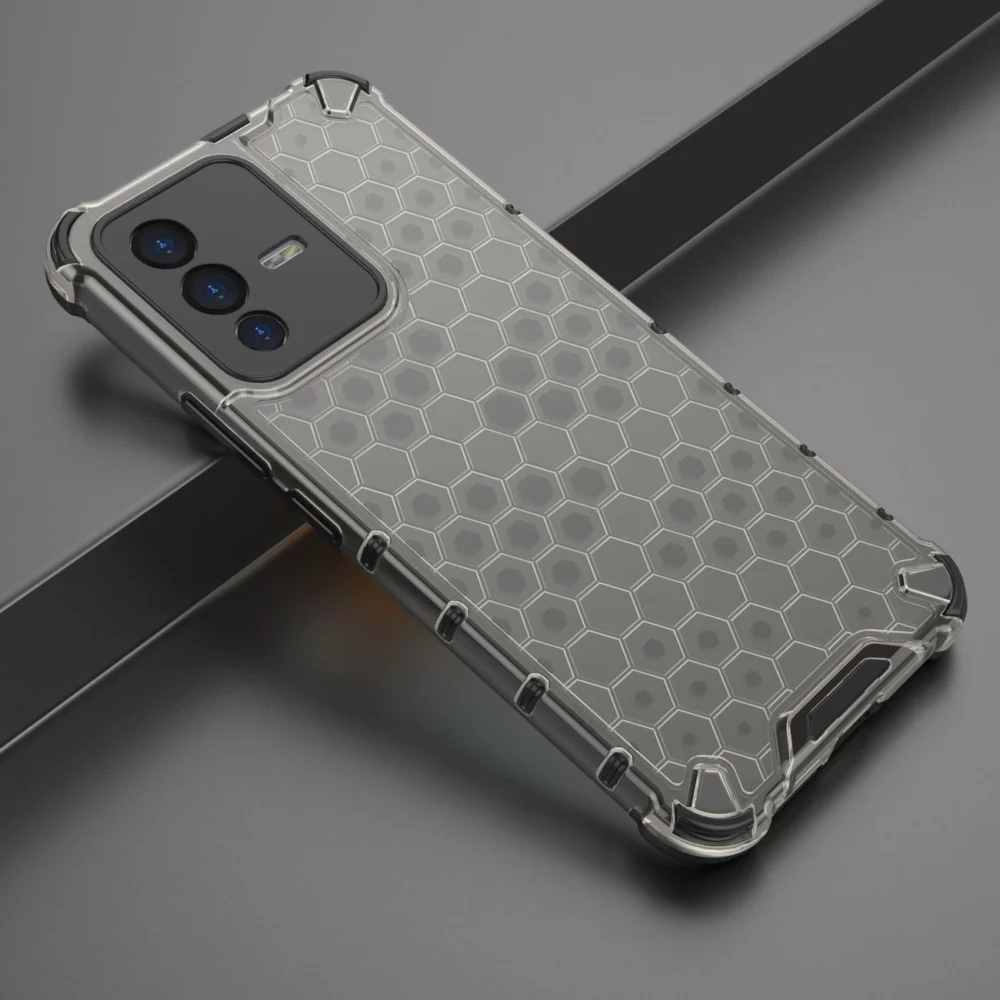 Honeycomb case armored cover with a gel frame Vivo V23 5G blackeng