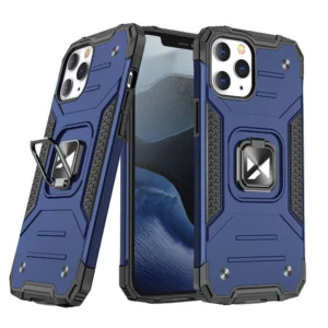 Wozinsky Ring Armor case for iPhone 14 Pro armored cover magnetic holder ring blueeng