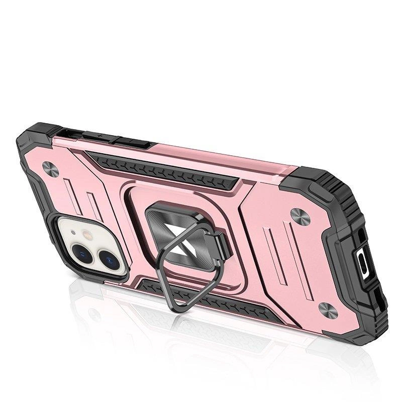 Wozinsky Ring Armor case for iPhone 14 Plus armored cover magnetic holder gold ringeng